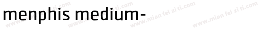 menphis medium字体转换